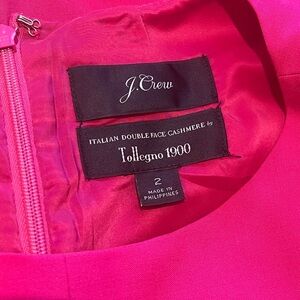 J.Crew Pink sleeveless midi Dress with pleats
